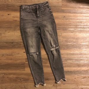 Super high waisted curvy AE jeggings
